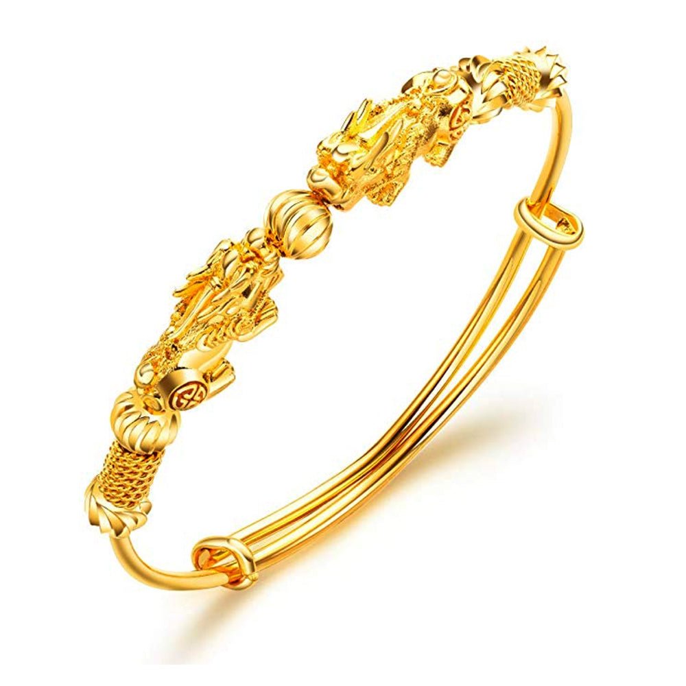 Kailash Way Gold Pixiu Wealth Attraction Luck Bracelet
