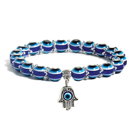 Kailash Way Beaded Evil Eye Luck Protection Bracelet