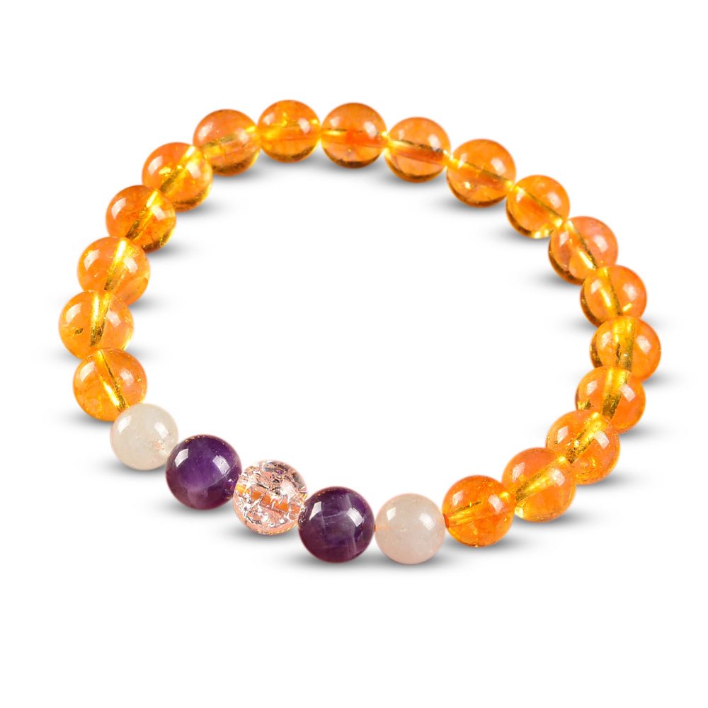 Kailash Way Amethyst Citrine Abundance Wealth Energy Bracelet