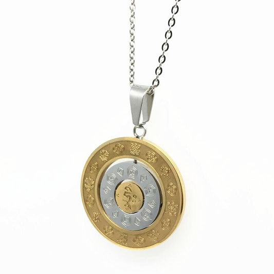 Kailash Way Stainless Steel Constellation Luck Necklace