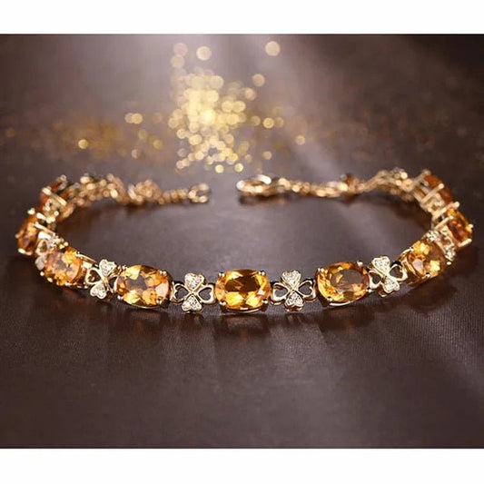 Kailash Way Citrine Stone Prosperity Luck Bracelet Photo 2