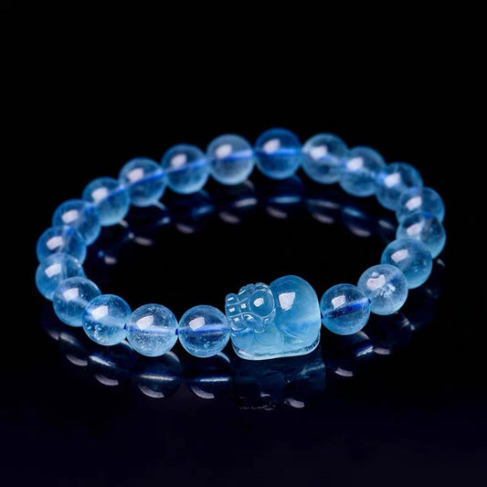 Kailash Way Aquamarine Pixiu Prosperity Harmony Bracelet Photo 2