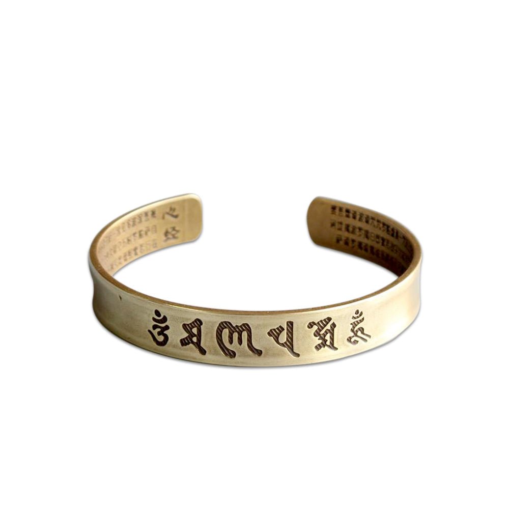 Kailash Way Black Bangle Om Wisdom Unity Bracelet