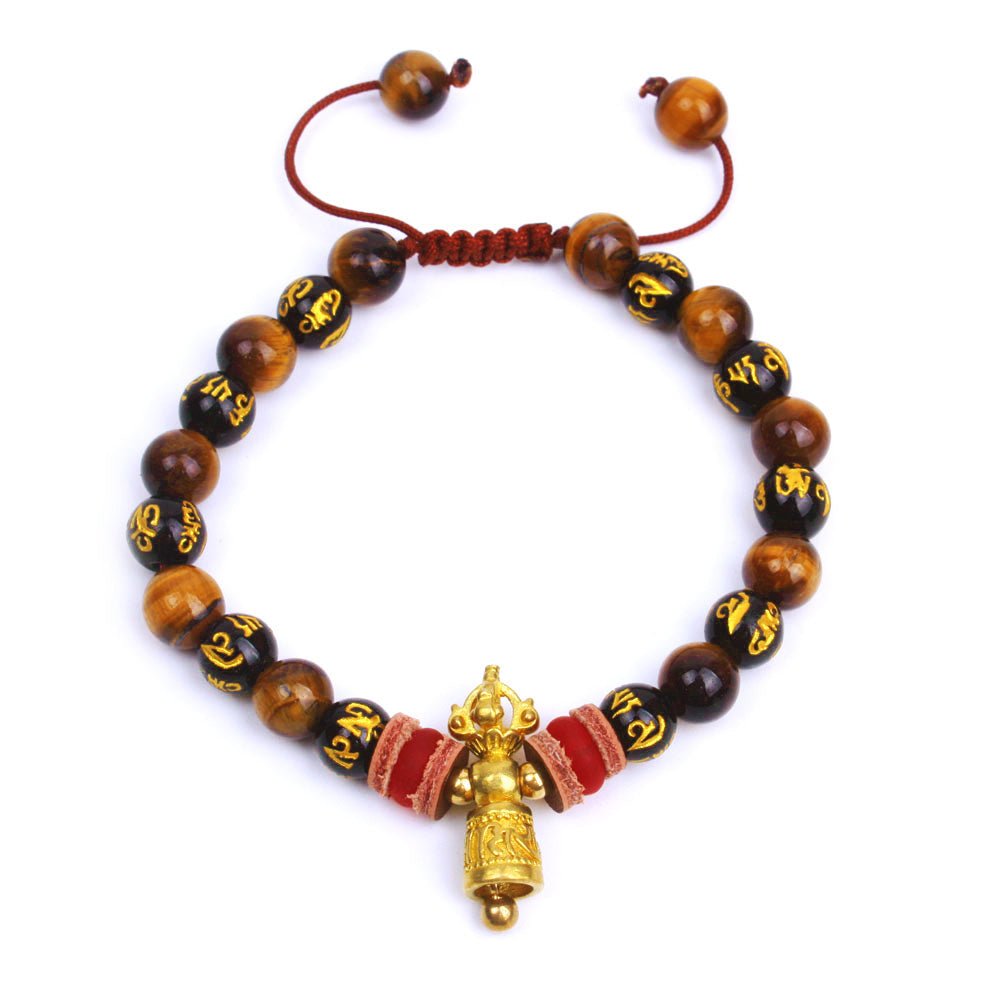 Kailash Way Tiger's Eye Om Courage Protection Bracelet