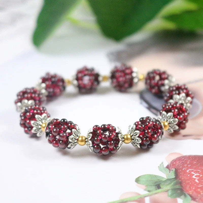 Kailash Way Garnet Vitality Balance Healing Bracelet