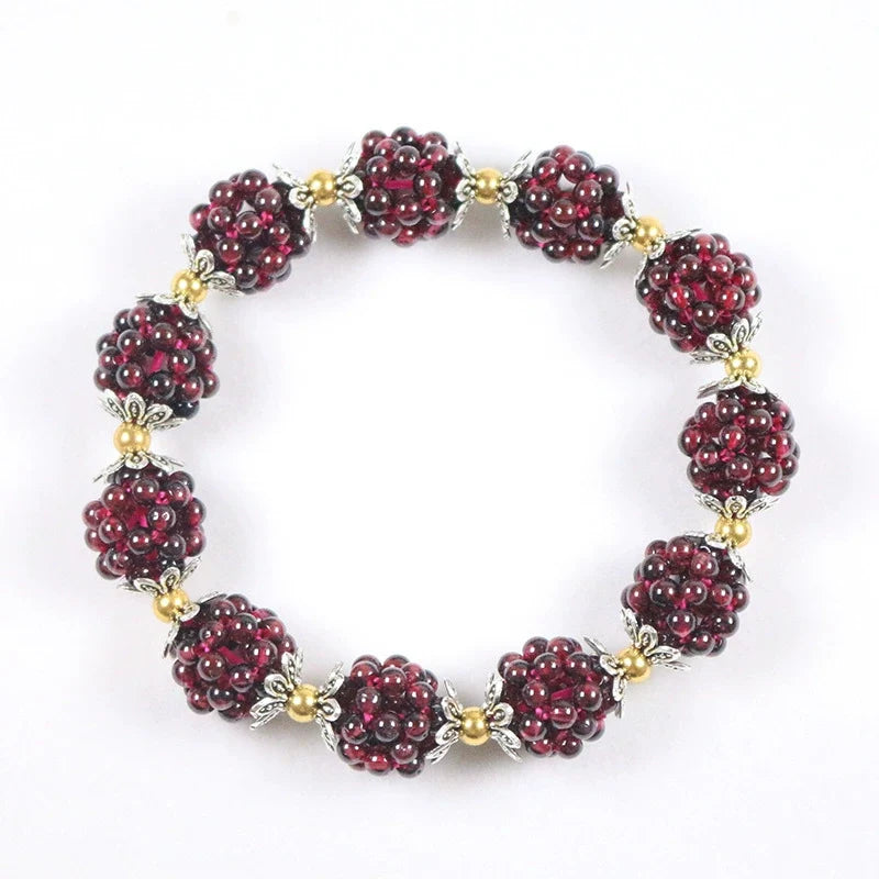 Kailash Way Garnet Vitality Balance Healing Bracelet