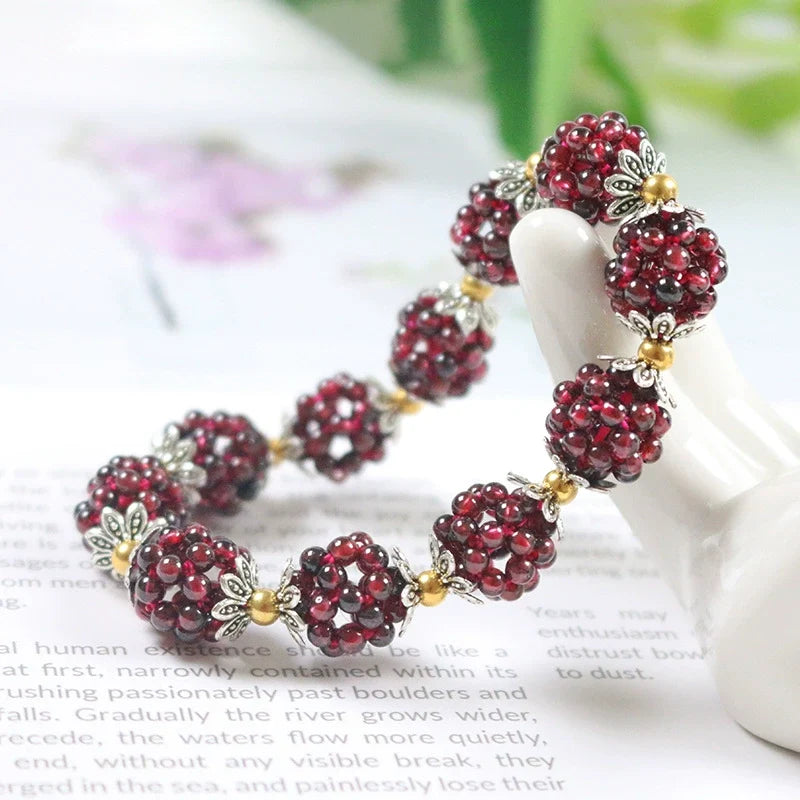 Kailash Way Garnet Vitality Balance Healing Bracelet