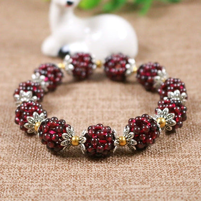 Kailash Way Garnet Vitality Balance Healing Bracelet