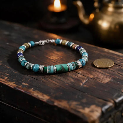 Kailash Way Turquoise Beaded Bracelet For Men And Women