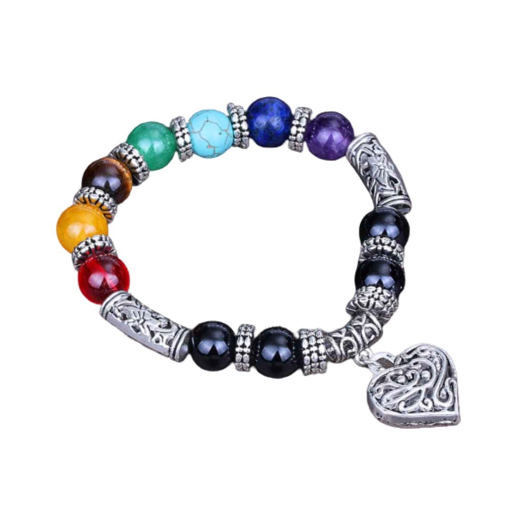 Kailash Way Natural Stone Chakra Balance Energy Bracelet