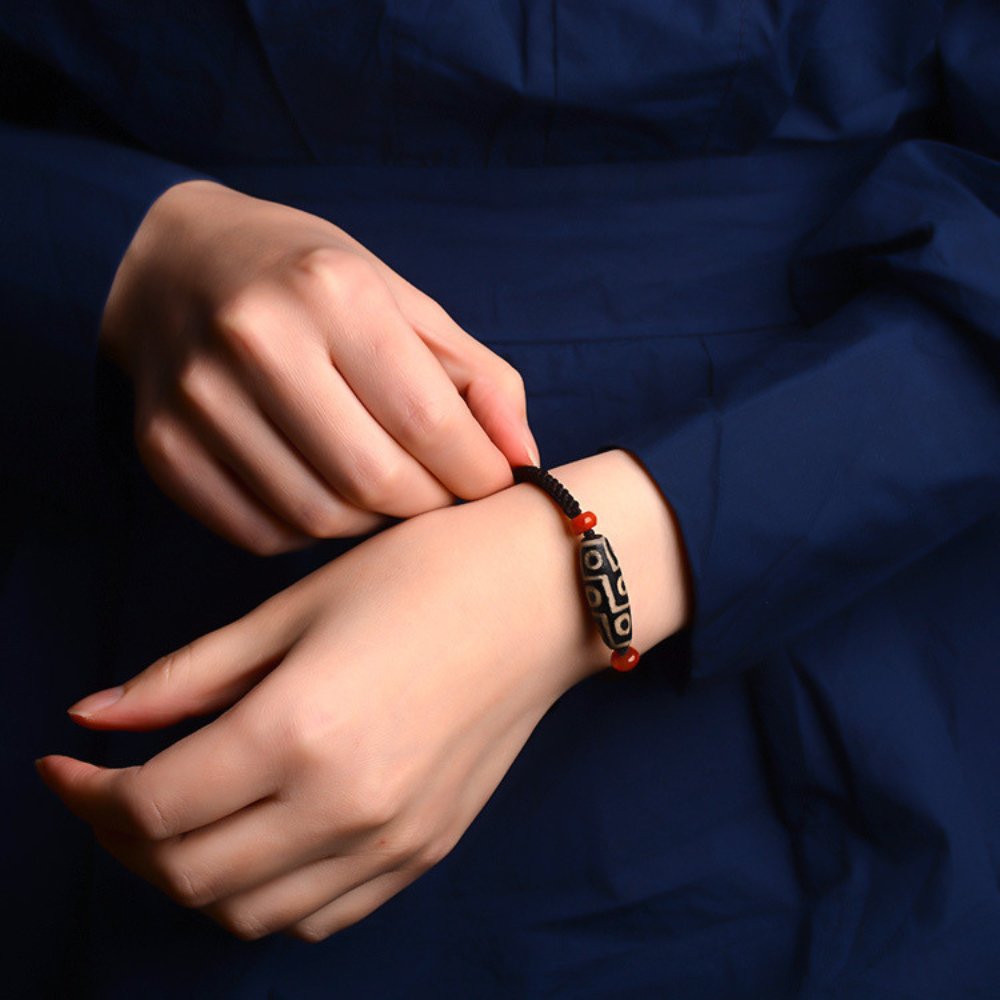 Kailash Way 9-Eye Dzi Prosperity Wealth Attraction Bracelet