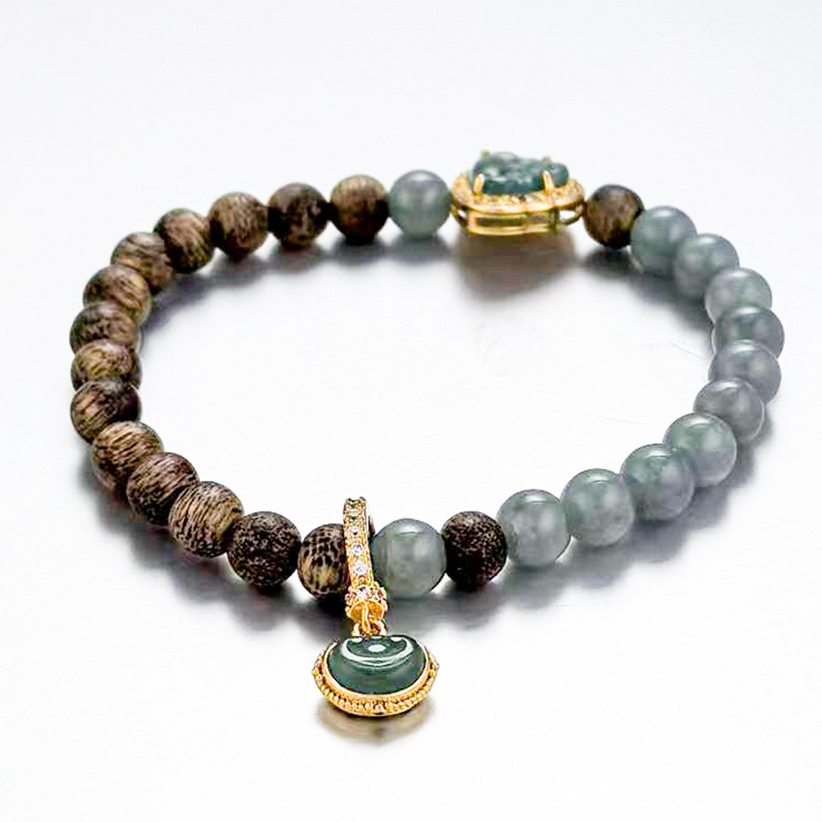 Kailash Way Jadeite Wealth Prosperity Bracelet