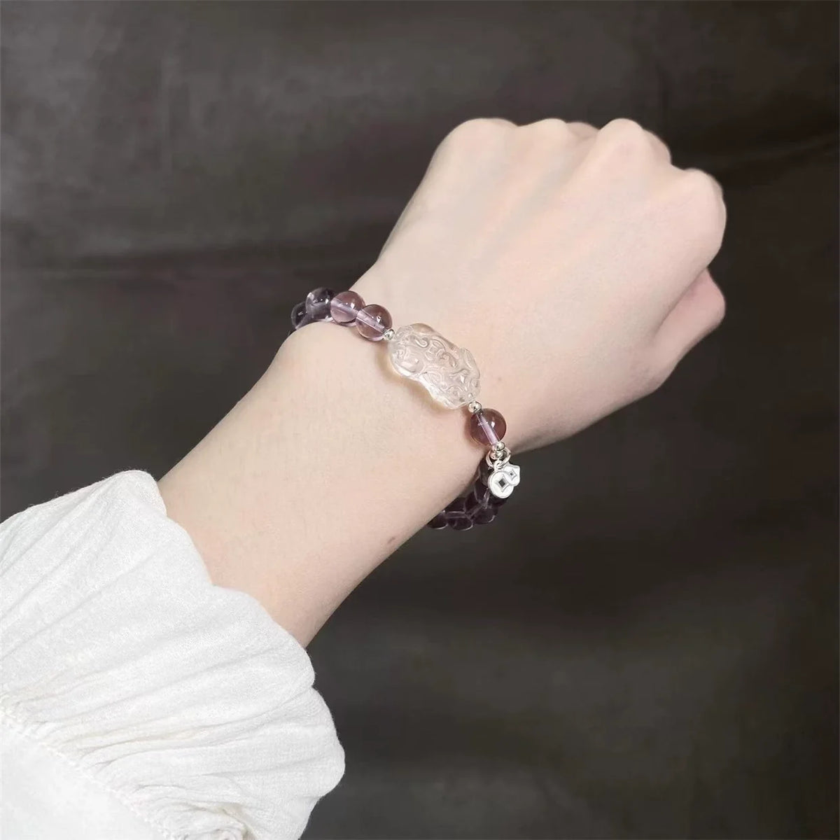 Kailash Way Amethyst Pixiu Prosperity Protection Bracelet