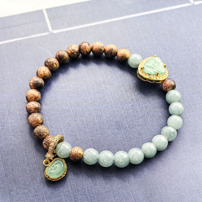 Kailash Way Jadeite Wealth Prosperity Bracelet