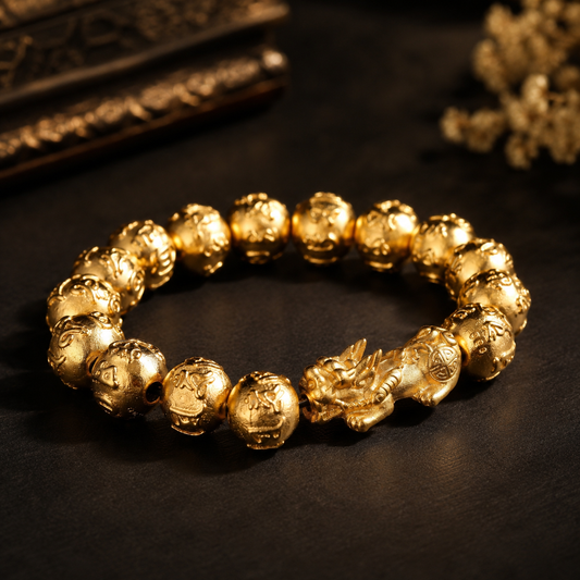 Kailash Way Garnet Pixiu Prosperity Wealth Bracelet
