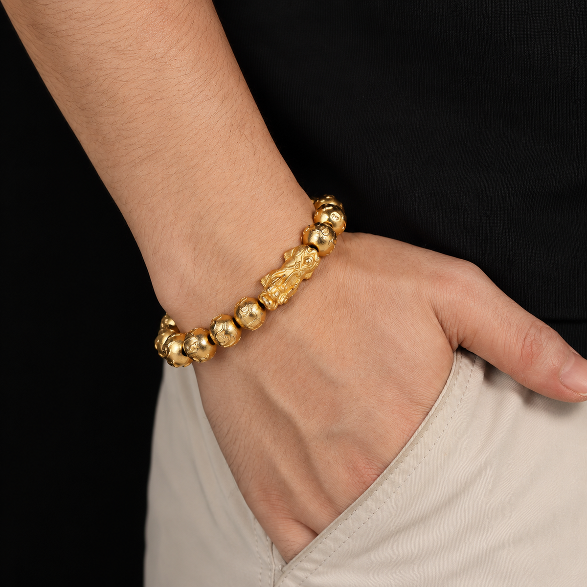 Kailash Way Garnet Pixiu Prosperity Wealth Bracelet