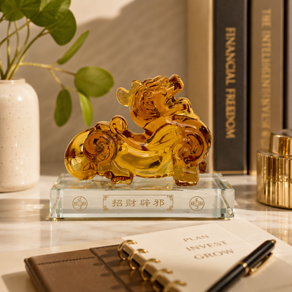 Kailash Way Citrine Piyao Prosperity Luck Figurine