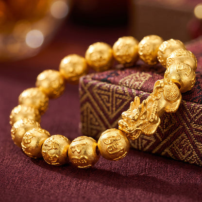 Kailash Way Garnet Pixiu Prosperity Wealth Bracelet
