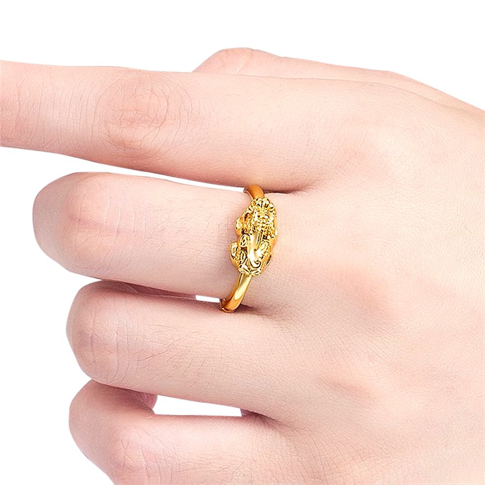 Kailash Way Gold Pi Yao Wealth Attraction Ring