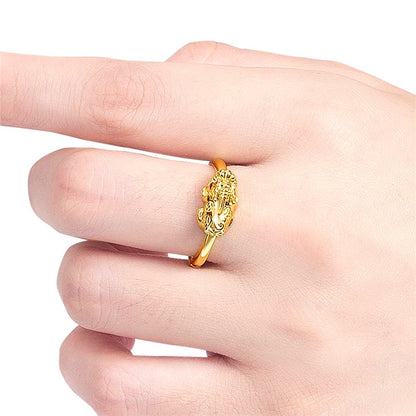 Kailash Way Gold Pi Yao Wealth Attraction Ring