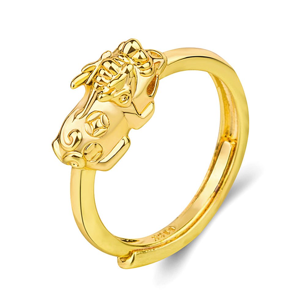 Kailash Way Gold Pi Yao Wealth Attraction Ring