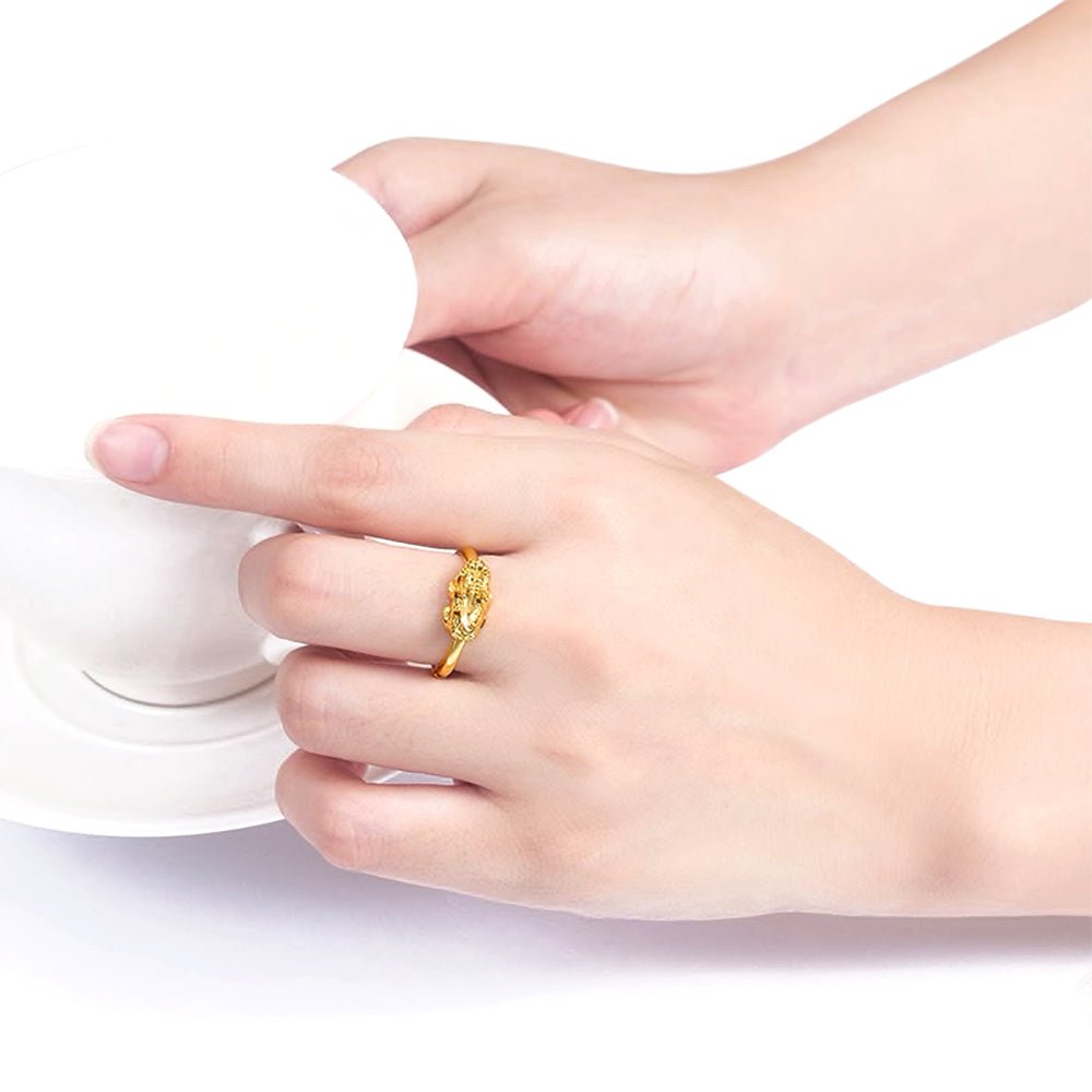 Kailash Way Gold Pi Yao Wealth Attraction Ring