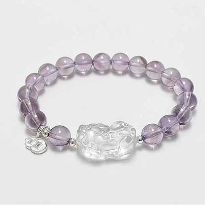 Kailash Way Amethyst Pixiu Prosperity Protection Bracelet