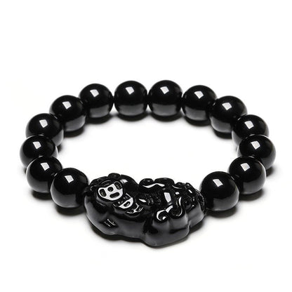 Kailash Way Obsidian Pi Yao Wealth Protection Bracelet