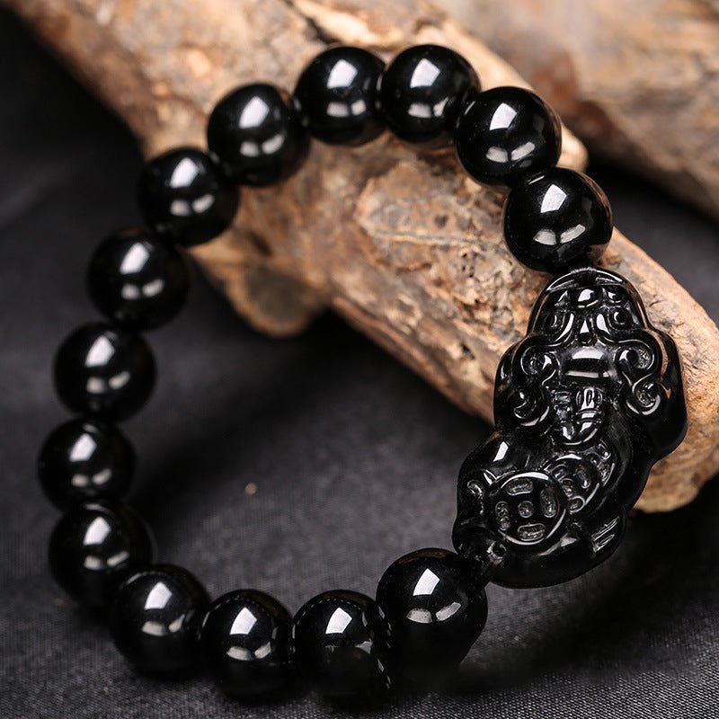 Kailash Way Obsidian Pi Yao Wealth Protection Bracelet