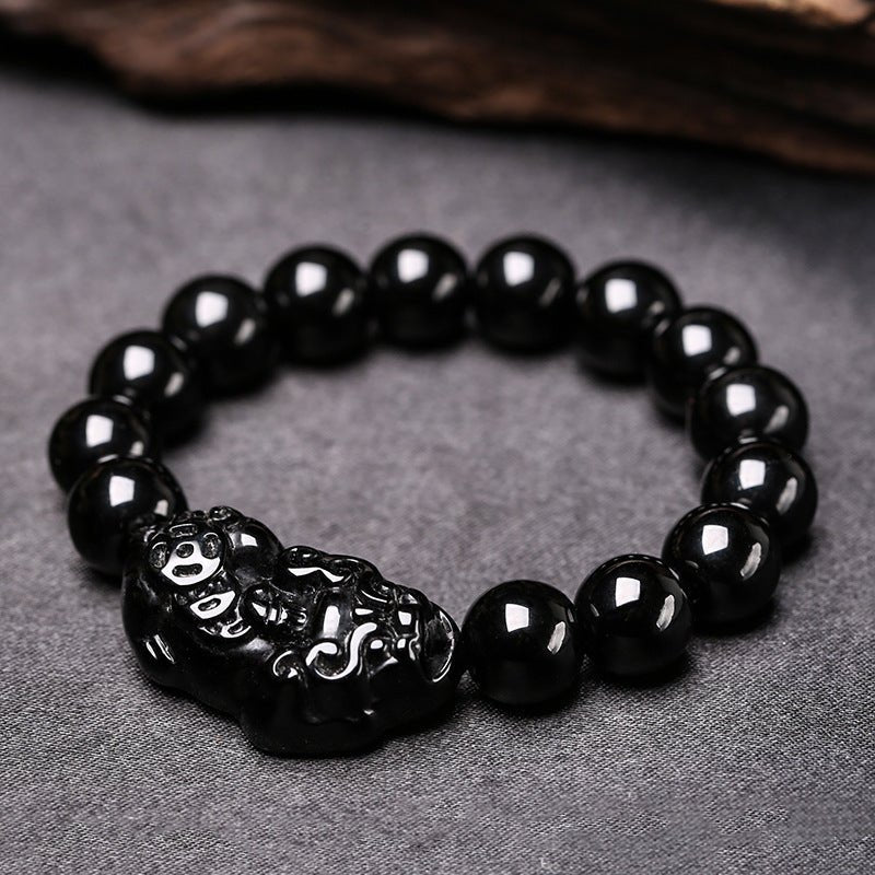 Kailash Way Obsidian Pi Yao Wealth Protection Bracelet