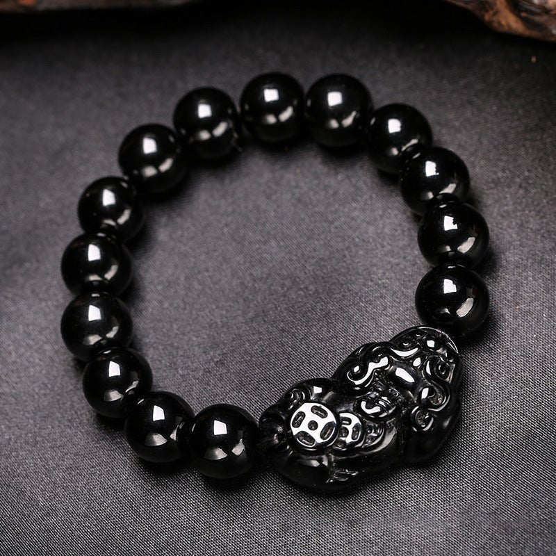 Kailash Way Obsidian Pi Yao Wealth Protection Bracelet
