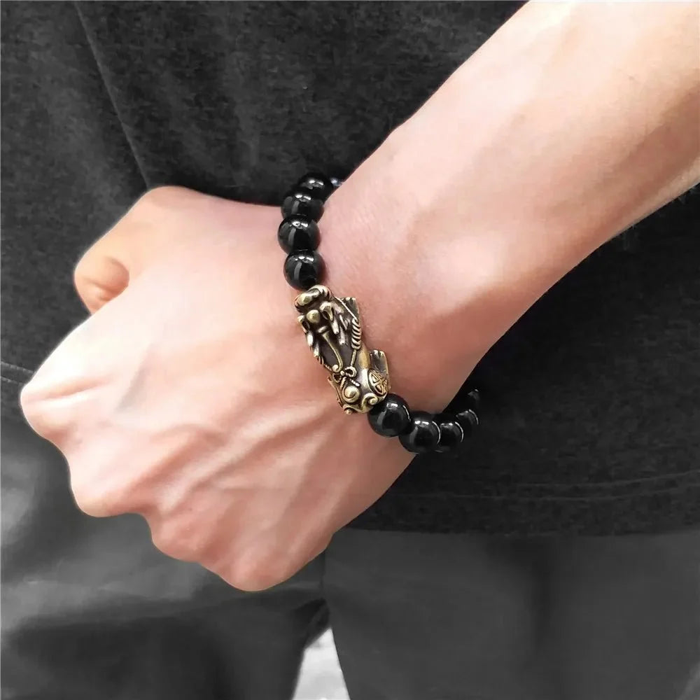 Kailash Way Black Obsidian Abundance Protection Bracelet