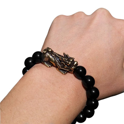 Kailash Way Black Obsidian Abundance Protection Bracelet