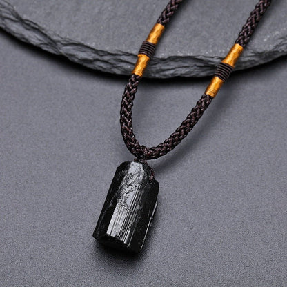 Kailash Way Black Tourmaline Purification Protection Necklace