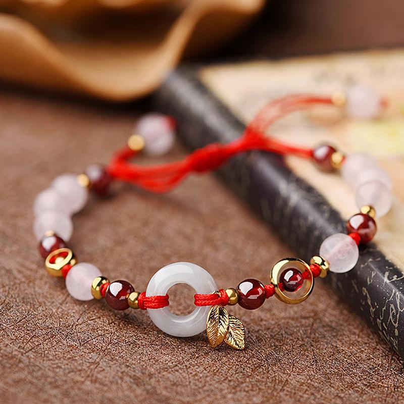 Kailash Way Burmese Jade Coin Prosperity Wisdom Bracelet