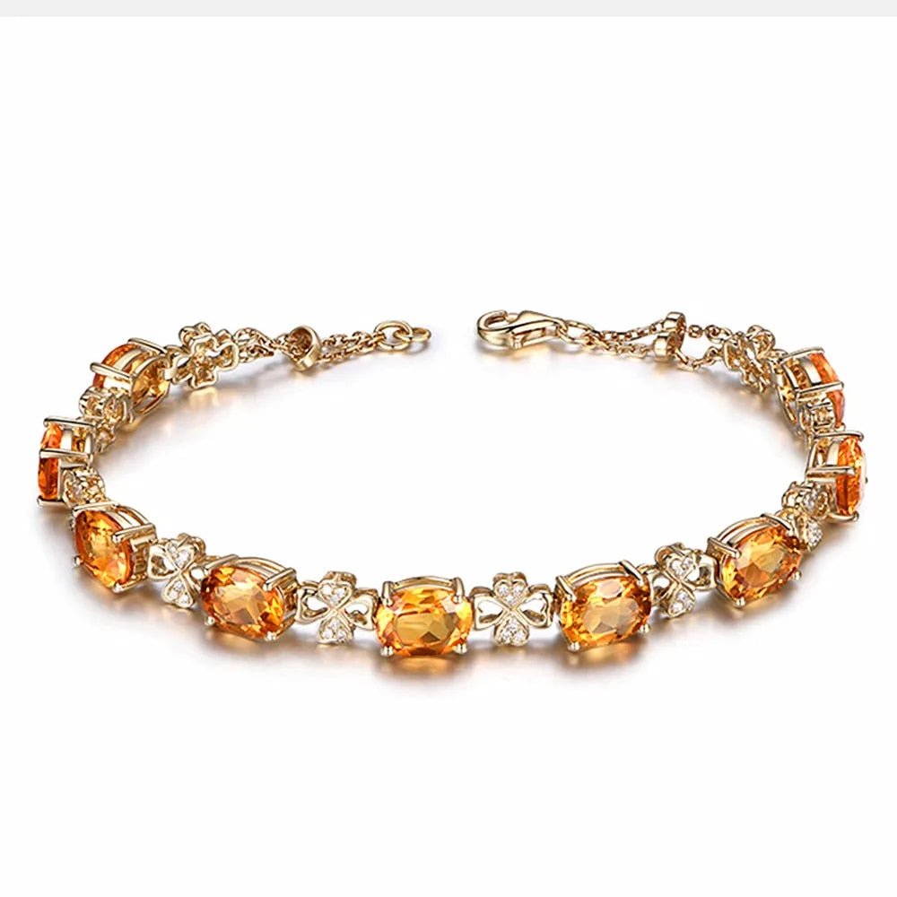 Kailash Way Citrine Stone Prosperity Luck Bracelet