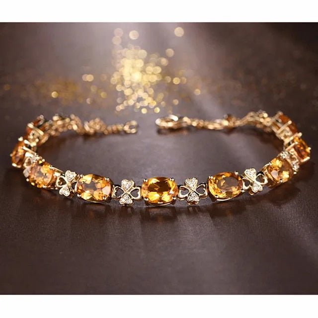 Kailash Way Citrine Stone Prosperity Luck Bracelet