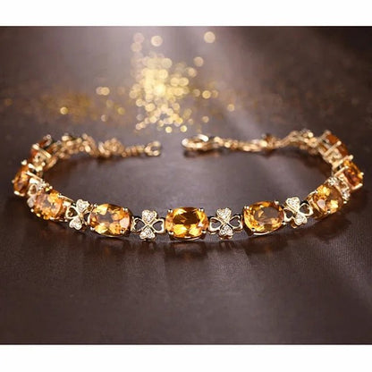 Kailash Way Citrine Stone Prosperity Luck Bracelet