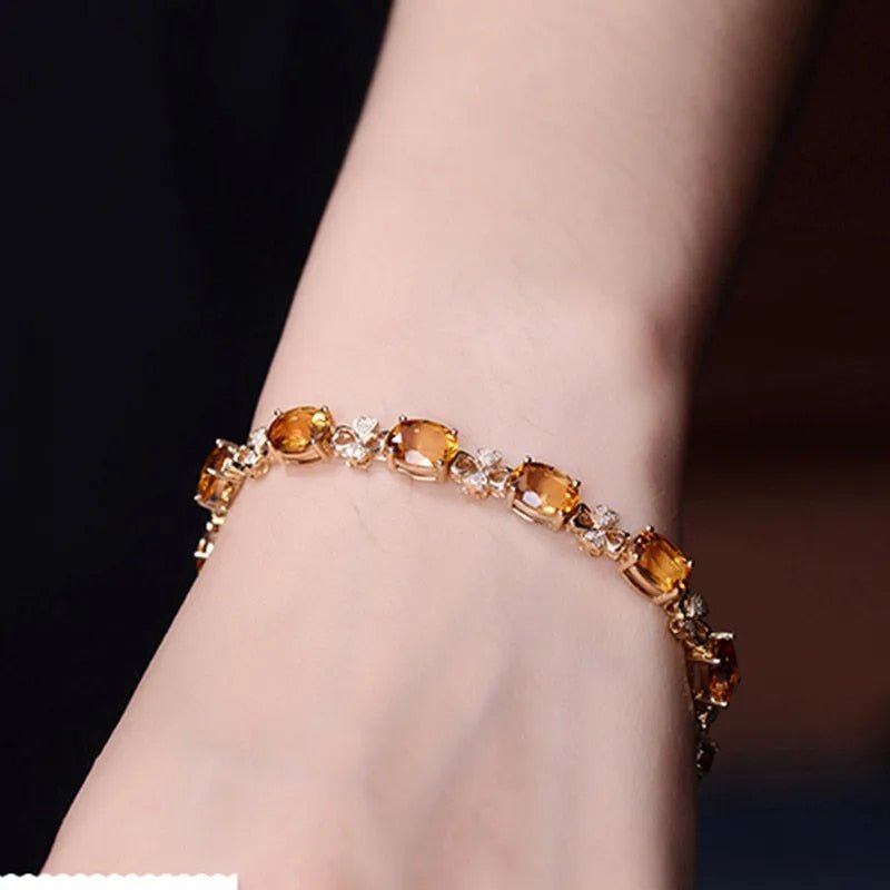 Kailash Way Citrine Stone Prosperity Luck Bracelet