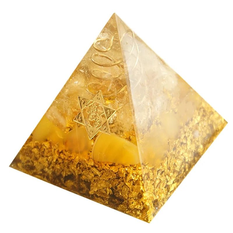 Kailash Way Citrine Abundance Energy Prosperity Pyramid