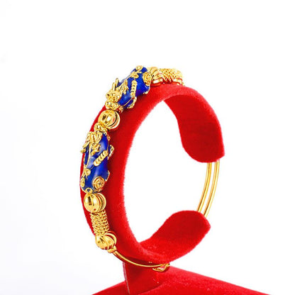 Kailash Way Color Changing Double Pixiu Wealth Protection Bangle