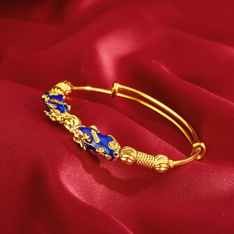 Kailash Way Color Changing Double Pixiu Wealth Protection Bangle