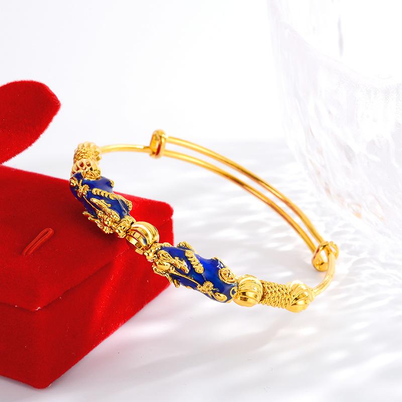 Kailash Way Color Changing Double Pixiu Wealth Protection Bangle