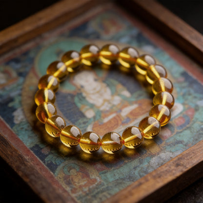 "Kailash Way Citrine Abundance Wealth Manifestation Bracelet" front view
