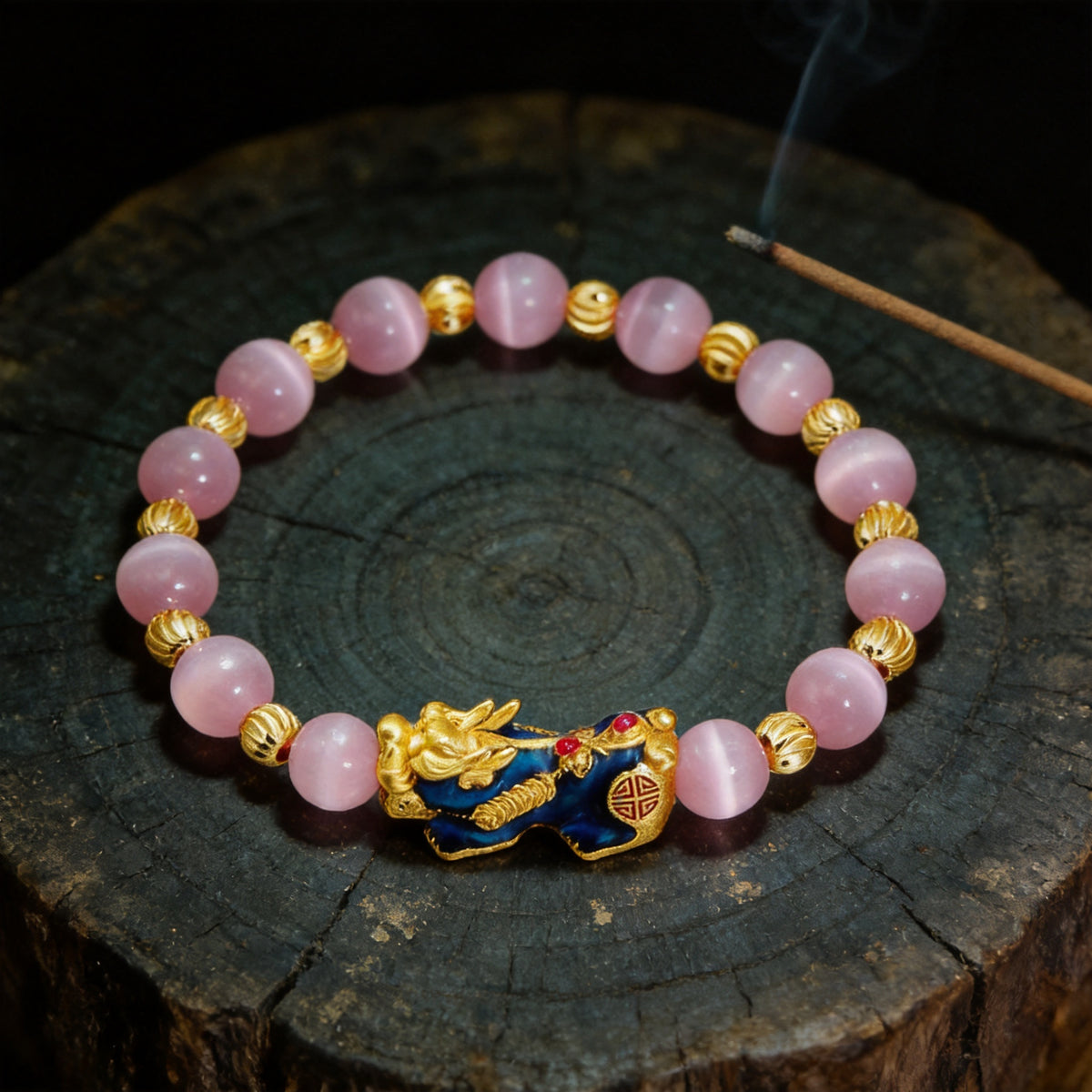 Kailash Way Cat Eye Pixiu Wealth Attraction Bracelet front view