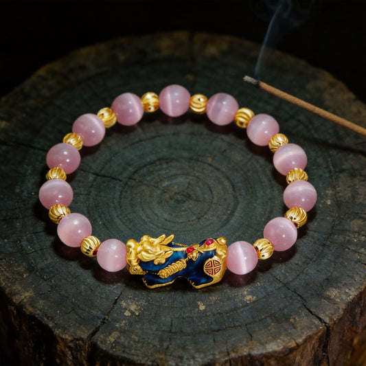 Kailash Way Cat Eye Pixiu Wealth Attraction Bracelet front view