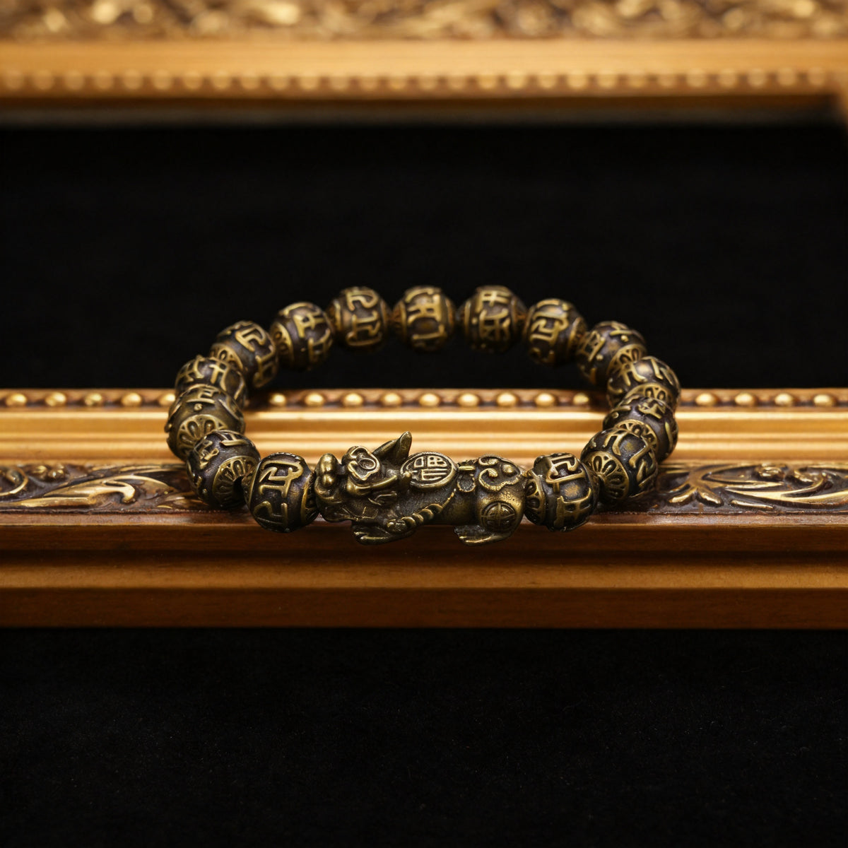 Kailash Way Copper Pixiu Wealth Protection Luck Bracelet front view