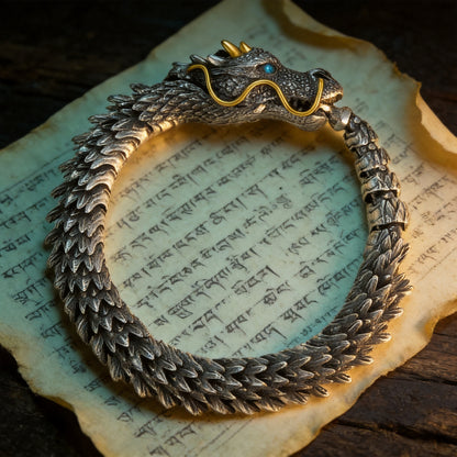 Kailash Way Feng Shui Dragon Prosperity Energy Bracelet front view