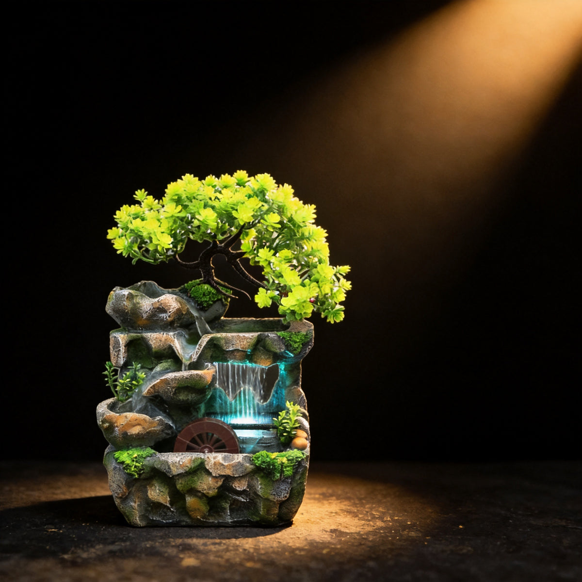 Kailash Way Resin Zen Nature Serenity Meditation Ornament front view standing
