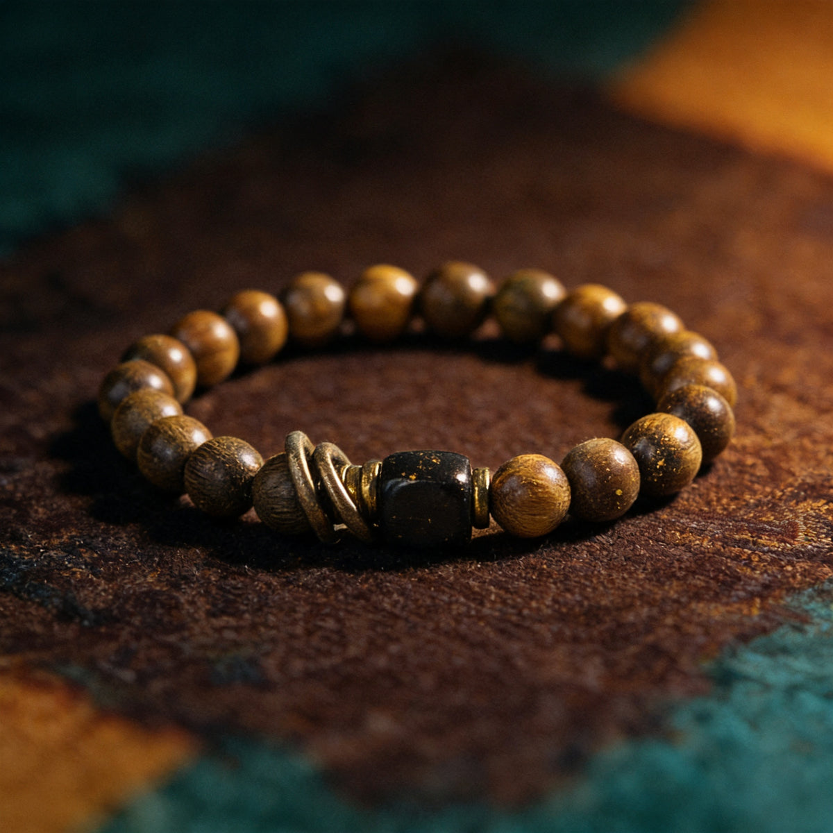 Kailash Way Green Sandalwood Peace Harmony Bracelet front view